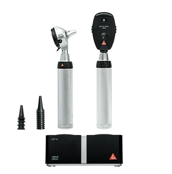 HEINE Beta 400 LED Otoscoop en Ophthalmoscoop kit met 4 NT-laders