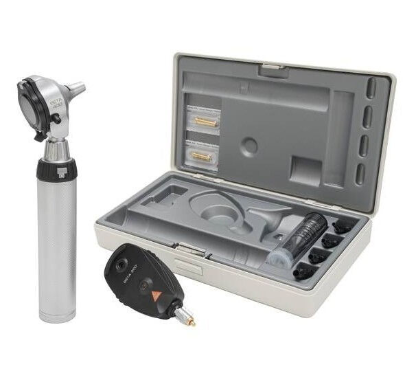 HEINE Beta 400 LED Otoscoop en Ophthalmoscoop set met 4 NT-laders