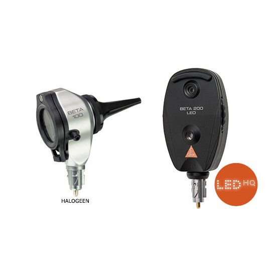 Heine Diagnostische Set Otoscoop Beta 100 Halogeen en Ophthalmoscoop Beta 200 LED 