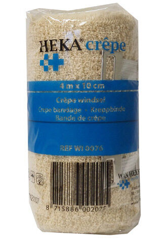 Heka crêpe fixatiewindsel 6cm x 4m per 10st.