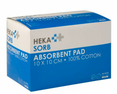 Hekasorb absorberend verband 10x10cm steriel per 50st. - afbeelding 0