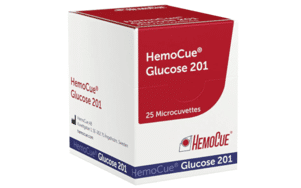 Hemocue 201 glucose cuvetten gekoeld per 25st.