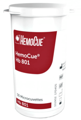 HemoCue HB 801 cuvetten steriel per 50st. 