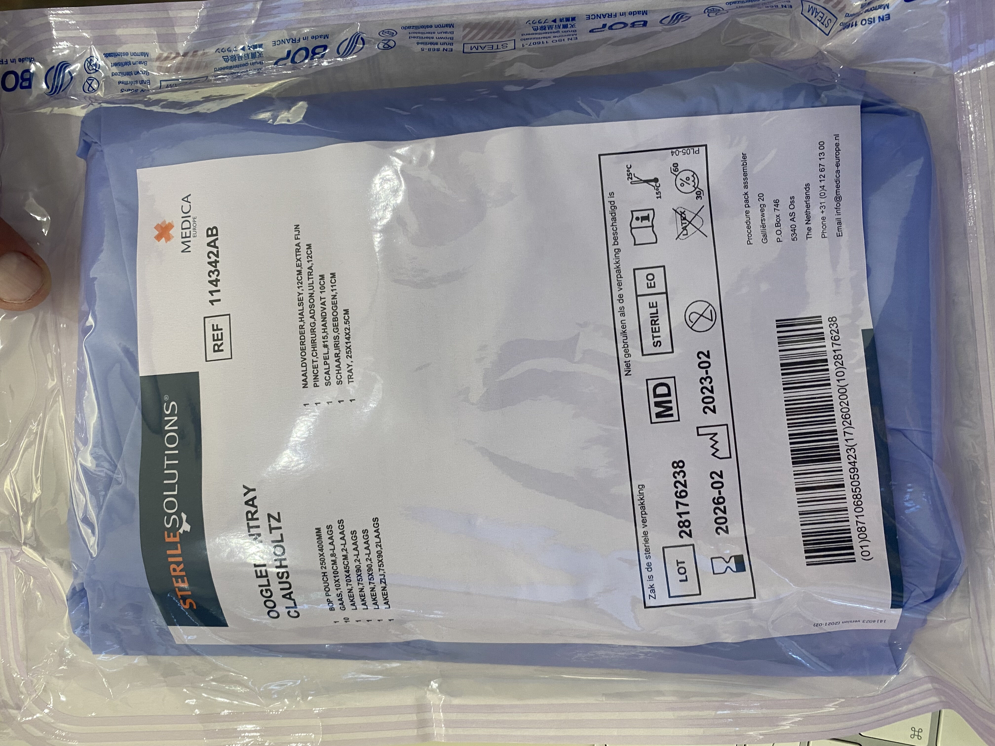 Oogledentray per 25 stuks