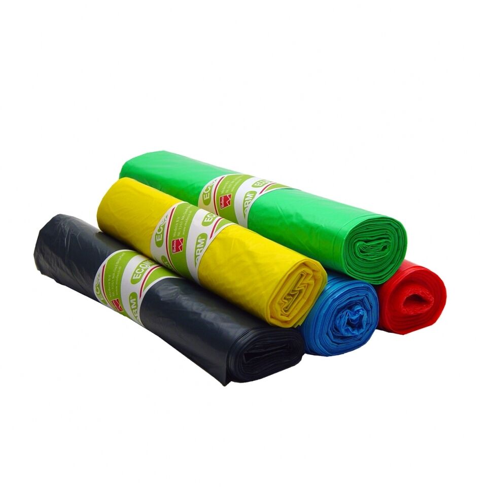 Econorm Afvalzak 58x100cm met tekst 'incontinentie' per 20 rol x 25st wit