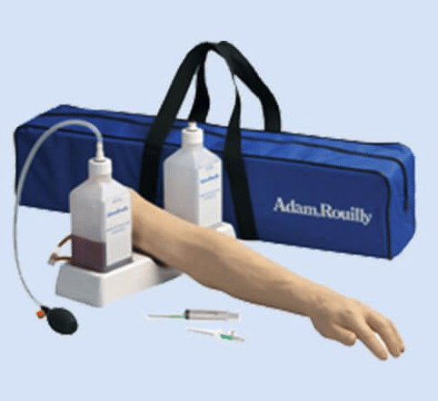 Huid en ader voor injectiearm Adam R.