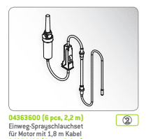 Infuusbestek W&H 2,2m 2-delig per 6st.