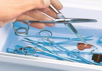 Instrumenten desinfectie met sekusept