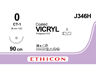 Vicryl 0 90cm steriel J346H 36ST