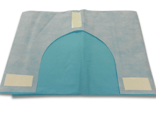 Kaakdoek halslaken met plakstrips