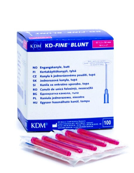 KD-FINE BLUNT optreknaald zonder filter 18G 100st