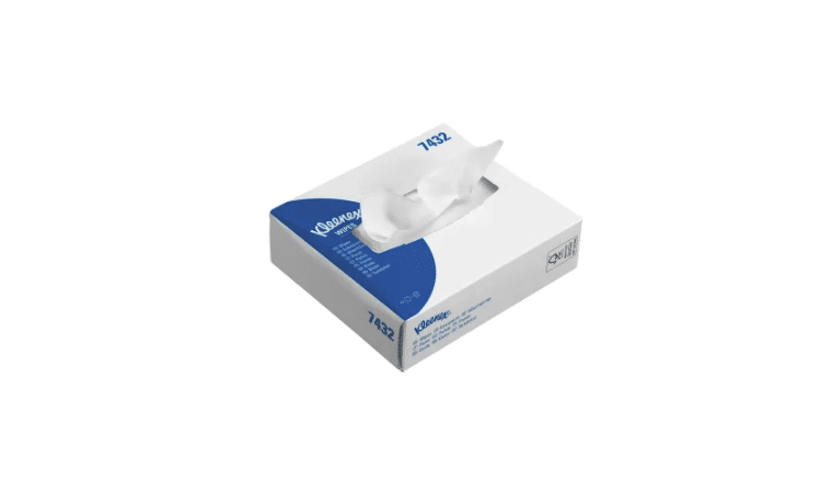 Kimcare medical wipes facial tissues wit intergevouwen