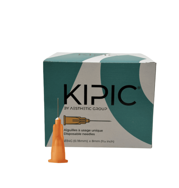 Kipic micro injectienaalden 34G 0.18 x 8mm per 100ST