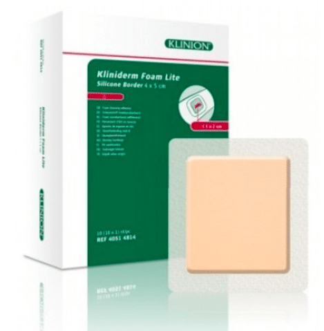 Kliniderm Advanced silicone lite border siliconenverband met plakrand 4x5cm per 10ST
