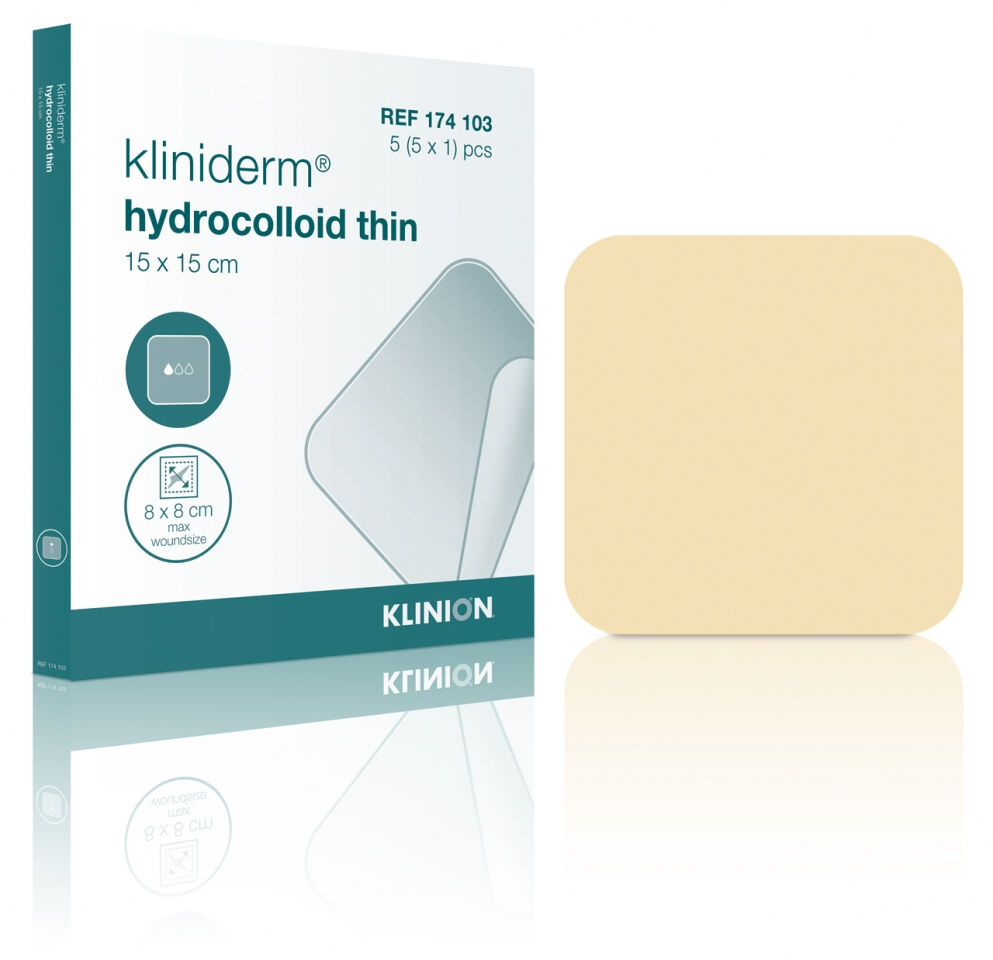 Kliniderm Hydrocolloid thin 10x10 per 5st