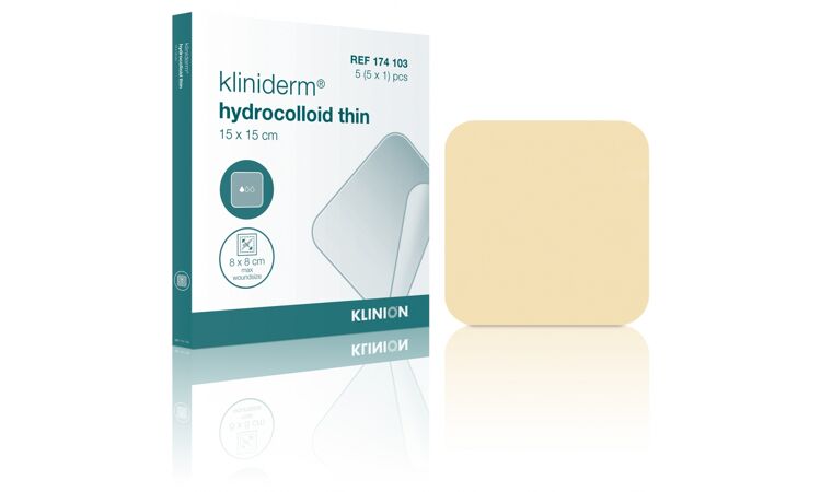 Kliniderm Hydrocolloid thin 10x10 per 5st 
