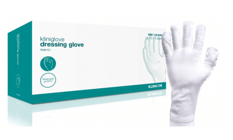 Klinion kliniglove verbandhandschoen per 12 paar wit mt S - afbeelding 1