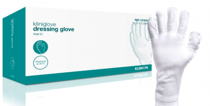 Klinion kliniglove verbandhandschoen per 12 paar wit mt M - afbeelding 1