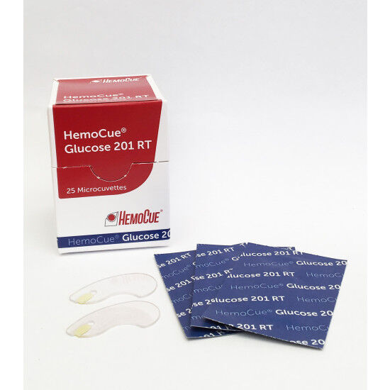 Hemocue cuvetten glucose ongekoeld RT HB201 per 25st. niet steriel ref. 114701 - afbeelding 1