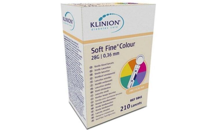 Klinion Soft Fine Lancets 28G 0,36 MM per 210 st. - afbeelding 0
