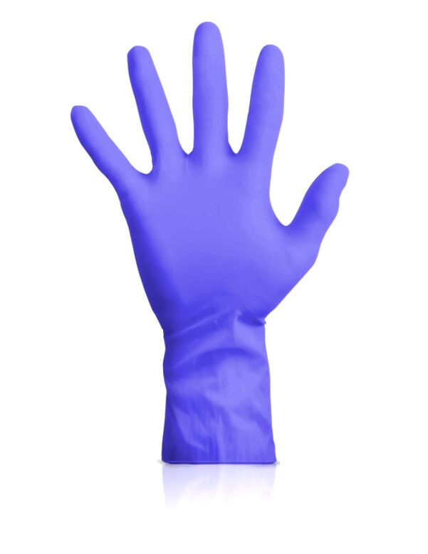 Sensitive Long Sleeve Nitrile handschoenen poedervrij Indigo