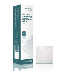 Klinion nonwoven kompres 5x5cm extra 8 laags per 100st. niet steriel
