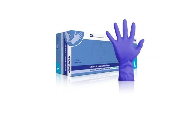 wereld Dicteren Antipoison Klinion protection nitril handschoen latexvrij sensitive indigo per 150st.  XS kopen? - Klinimed.nl