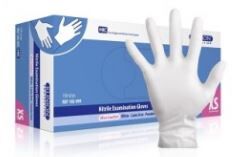 Klinion ultra comfort wit nitrile handschoenen poedervrij XL per 150st.