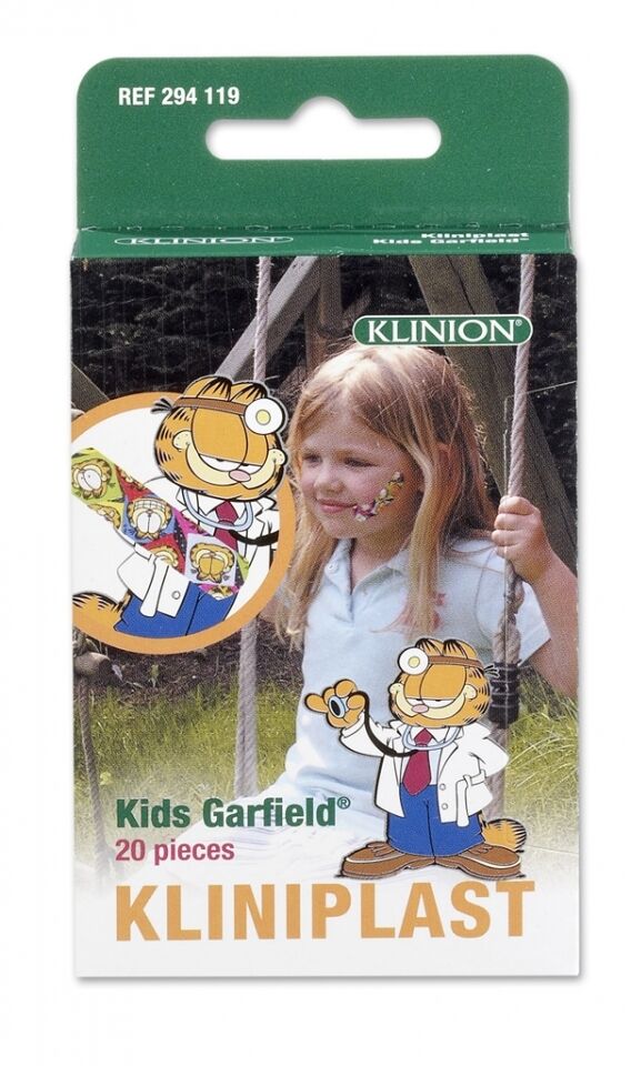 Kliniplast kinderpleisters garfield op strip per 20st. 19x76mm - afbeelding 1