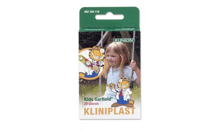 Kliniplast kinderpleisters garfield op strip per 20st. 19x76mm - afbeelding 1