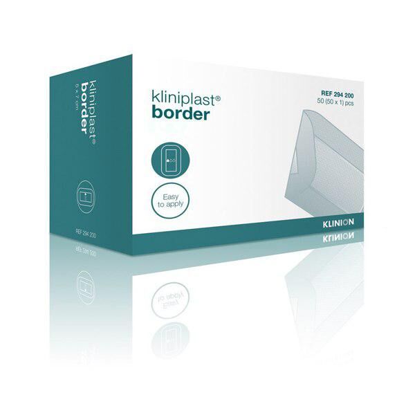 Kliniplast border steriele eilandpleister per 50st. 10x8cm
