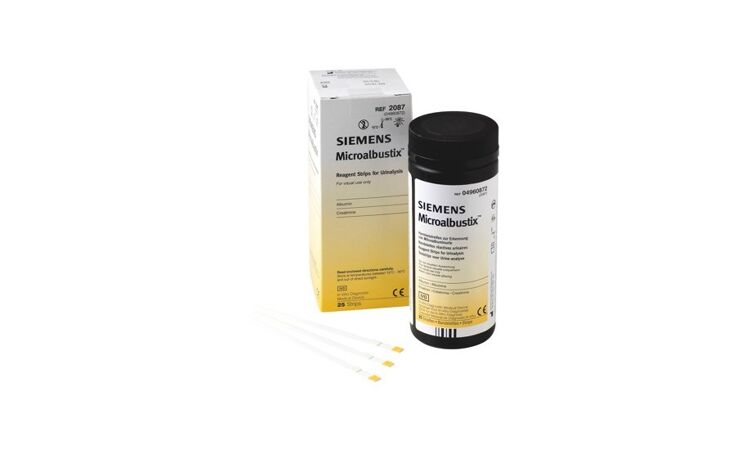 Siemens Microalbustix urinestrips per 25st. - afbeelding 0