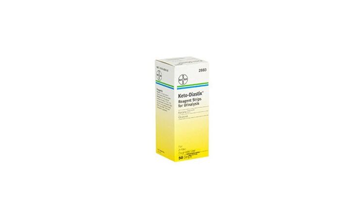 Siemens Keto-Diastix urinestrips per 50st. - afbeelding 0