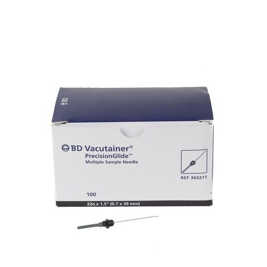 Vacutainer bloedafname naald zwart 0,7x40 per 100st.