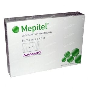Mepitel siliconen wondverband 12x15cm per 5st.