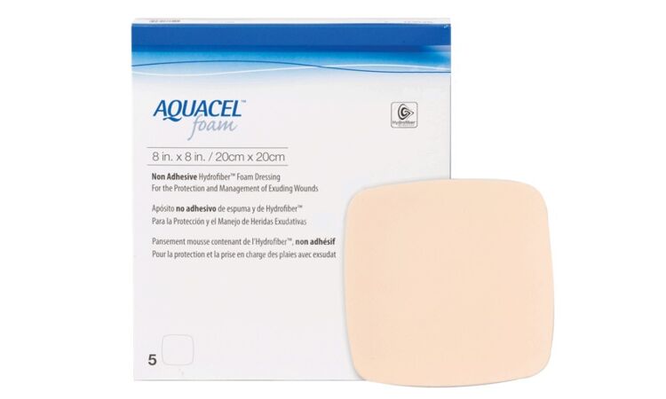 Aquacel Foam schuimverband zonder plakrand 10x10cm per 10st.  - afbeelding 0