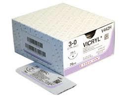 Vicryl hechtdraad 3-0 FS2 naald V293H 45cm draad per 36st.