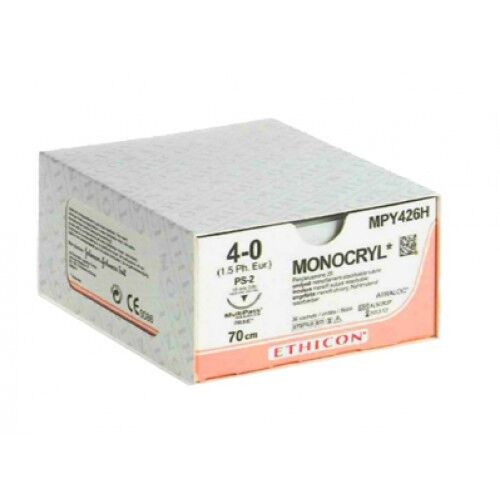 Monocryl hechtdraad 4-0 PS-2 Prime naald Y496H 45cm per 36st.