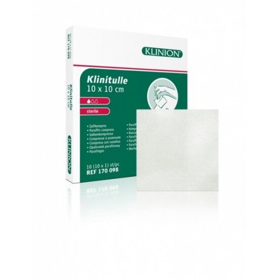 Klinitulle zalfkompressen 5x5cm per 10st.