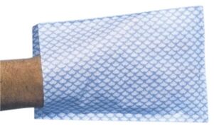 Disposable Washandjes blauw wit gestreept per 20x50st.