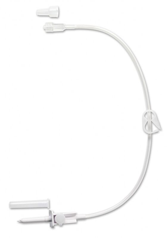 Codan Infuussysteem zijlijn met beluchte spike 40cm per 80st. - afbeelding 0