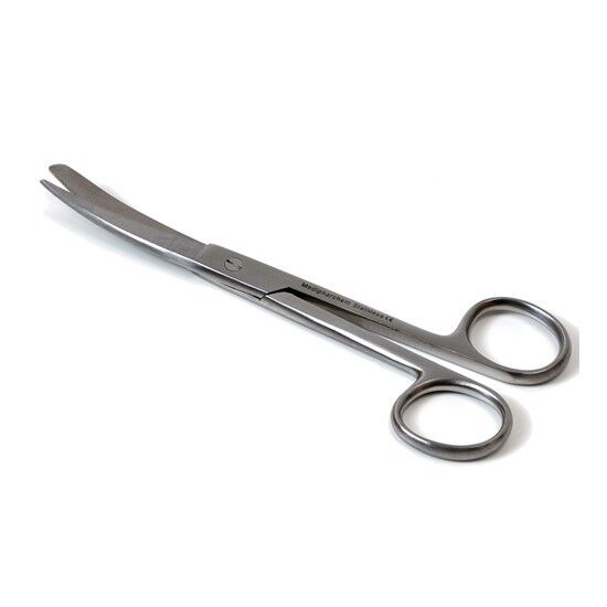 Chirurgische schaar gebogen spits/stomp 16cm