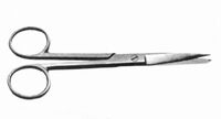 Chirurgische schaar stomp/spits 14cm recht