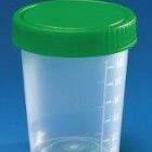 Urinebeker 125ml per 500st. Verpakt per 20x 25 bekers en  5x100 deksels - afbeelding 0