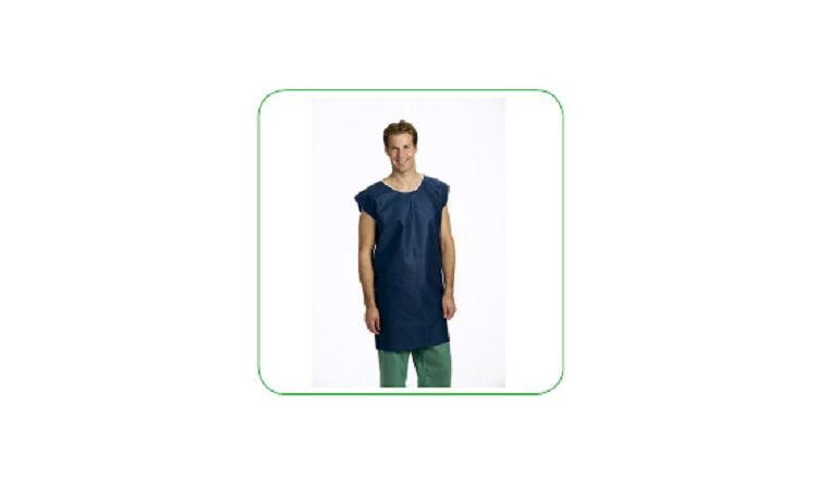 Operatiehemd patientenhemd per 120st. blauw - afbeelding 0