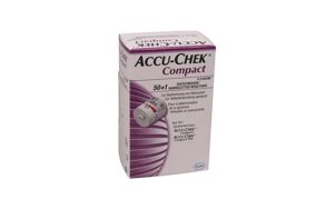 Accu-chek compact bloedsuikerteststrips per 50st.