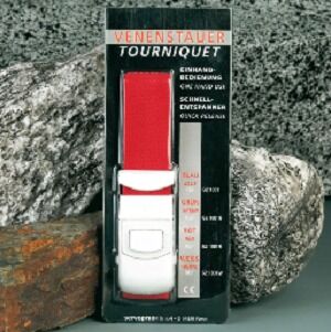 Stuwband met kunststof sluiting blauw - afbeelding 0