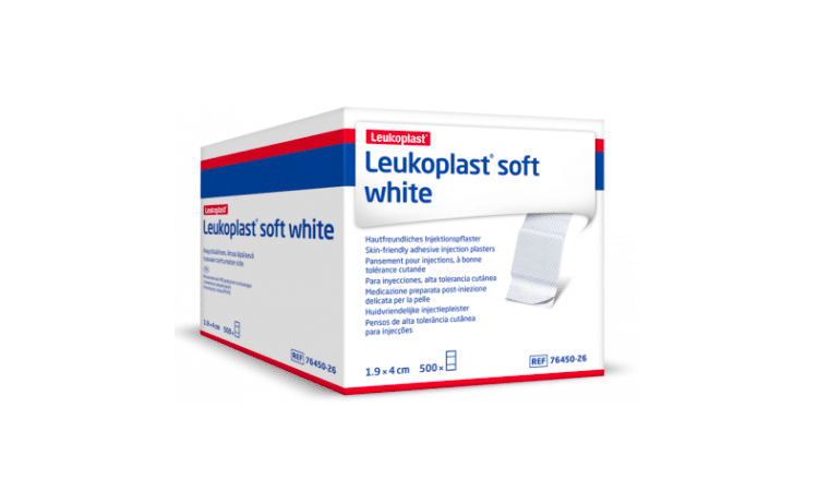 Leukoplast Soft White injectiepleisters per 500st. verpakt. - afbeelding 0