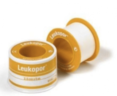 Leukopor tape met spoel