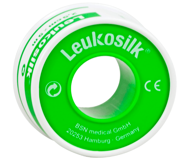 Essity Leukosilk hechtpleister met ring 9.2mx5cm per 6ST
